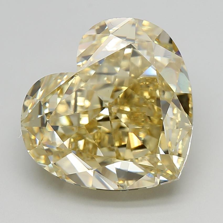 13.62 Ct. Fancy Intense Yellow Heart Lab Grown Diamond