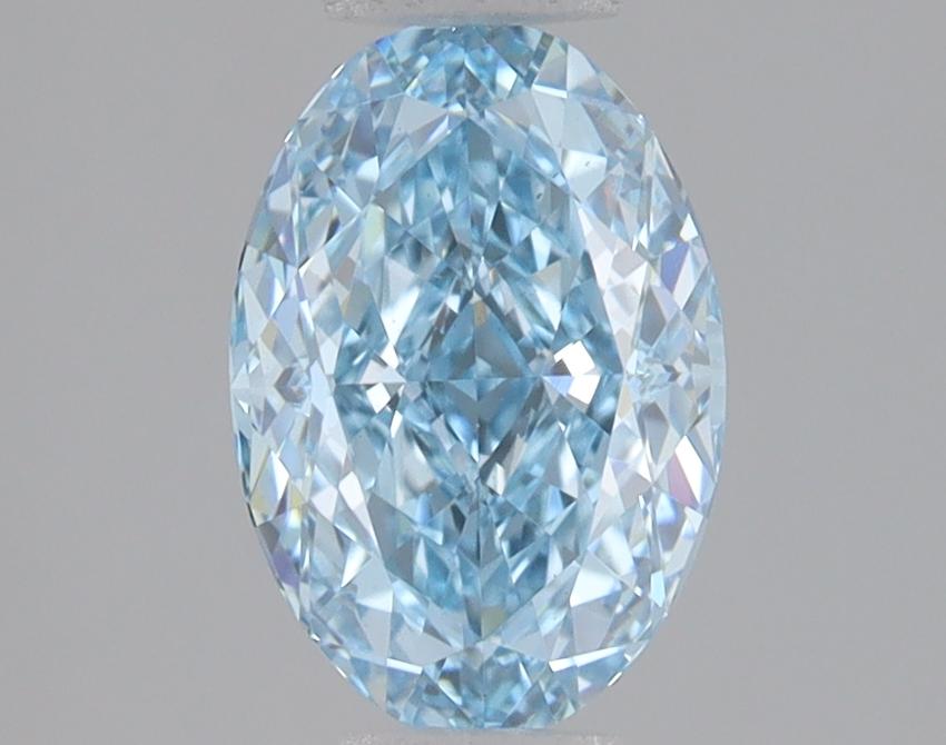 1.57 Ct. Fancy Vivid Blue Oval Lab Grown Diamond