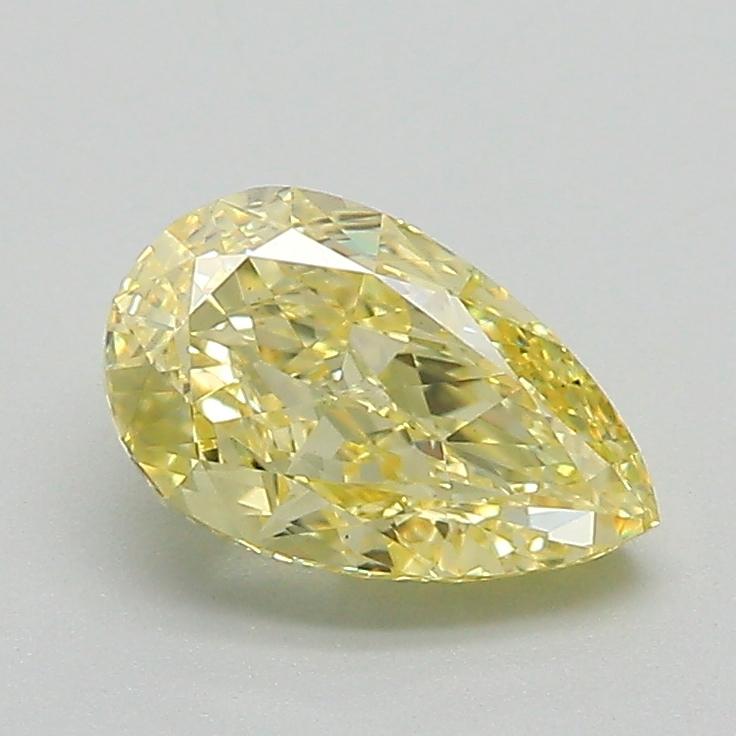 1.13 Ct. Fancy Intense Yellow Pear Lab Grown Diamond
