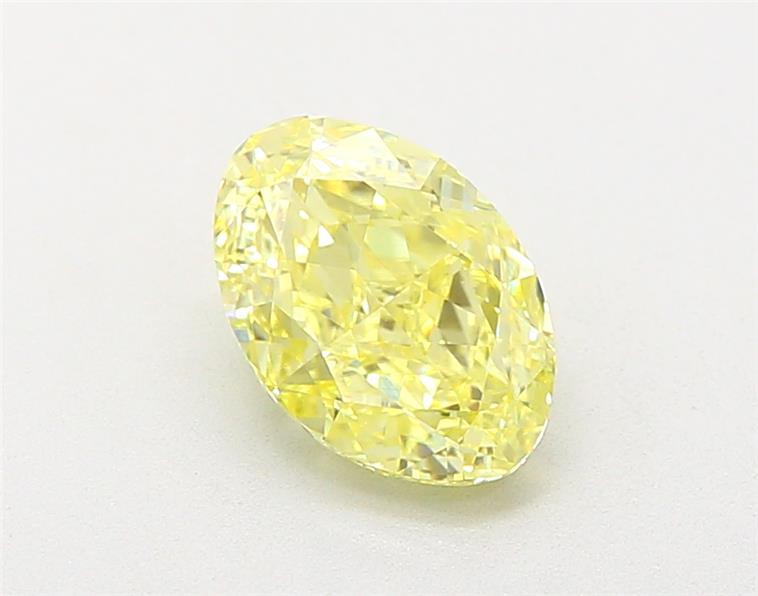 1.62 Ct. Fancy Intense Yellow Oval Lab Grown Diamond