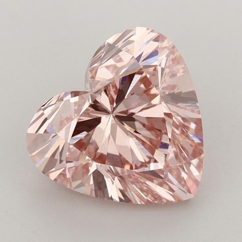 2.67 Ct. Fancy Intense  Pink Heart Lab Grown Diamond