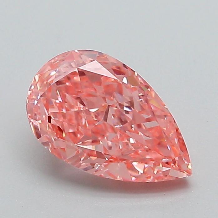 1.12 Ct. Fancy Vivid Pink Pear Lab Grown Diamond