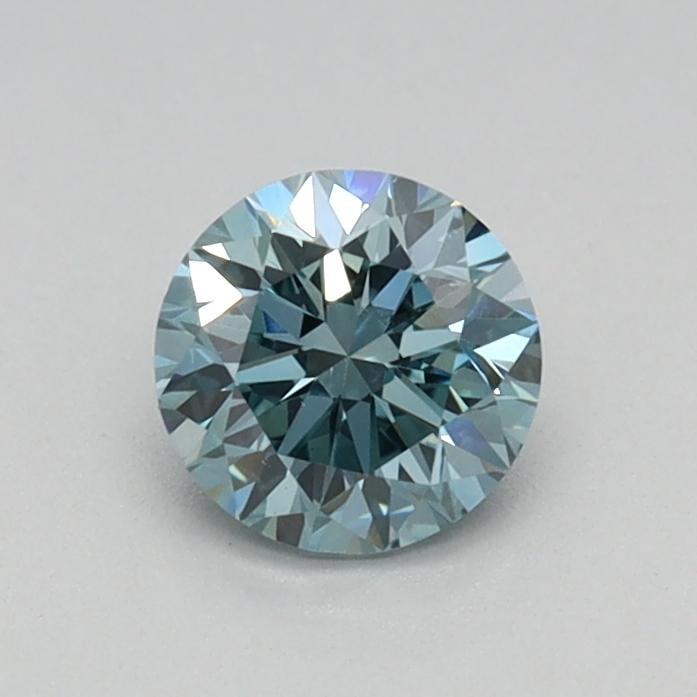 0.40 Ct. Fancy Vivid Blue Round Lab Grown Diamond