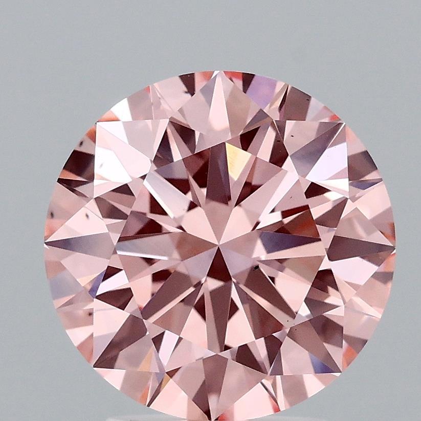 3.03 Ct. Fancy Vivid Pink Round Lab Grown Diamond