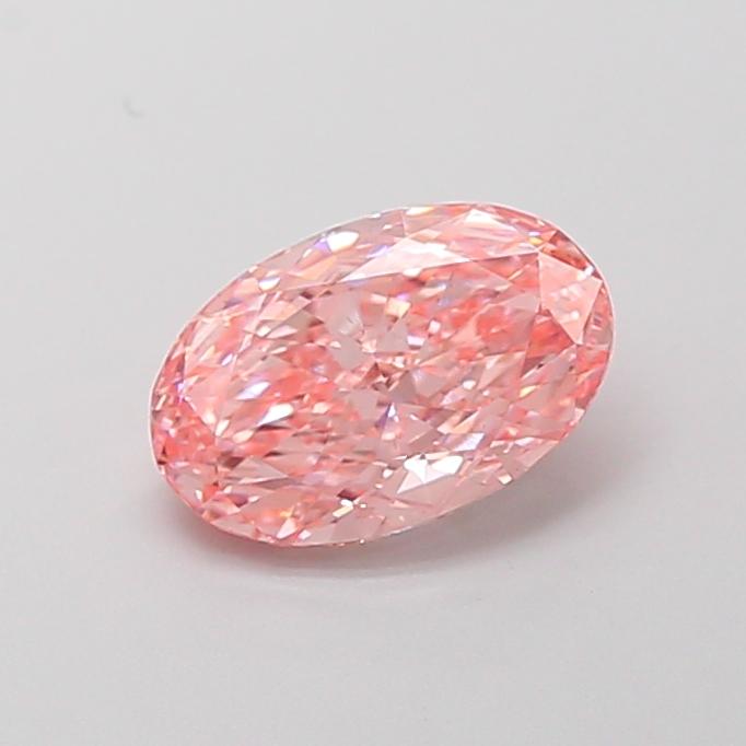 1.59 Ct. Fancy Vivid Pink Oval Lab Grown Diamond