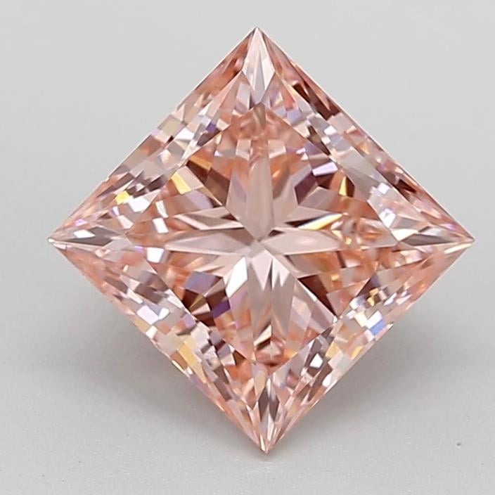 3.15 Ct. Fancy Vivid  Pink Princess Lab Grown Diamond