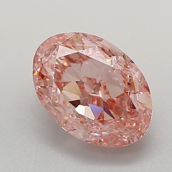 3.48 Ct. Fancy Vivid  Pink Oval Lab Grown Diamond