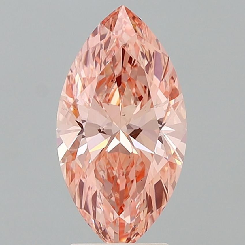 3.05 Ct. Fancy Vivid Pink Marquise Lab Grown Diamond