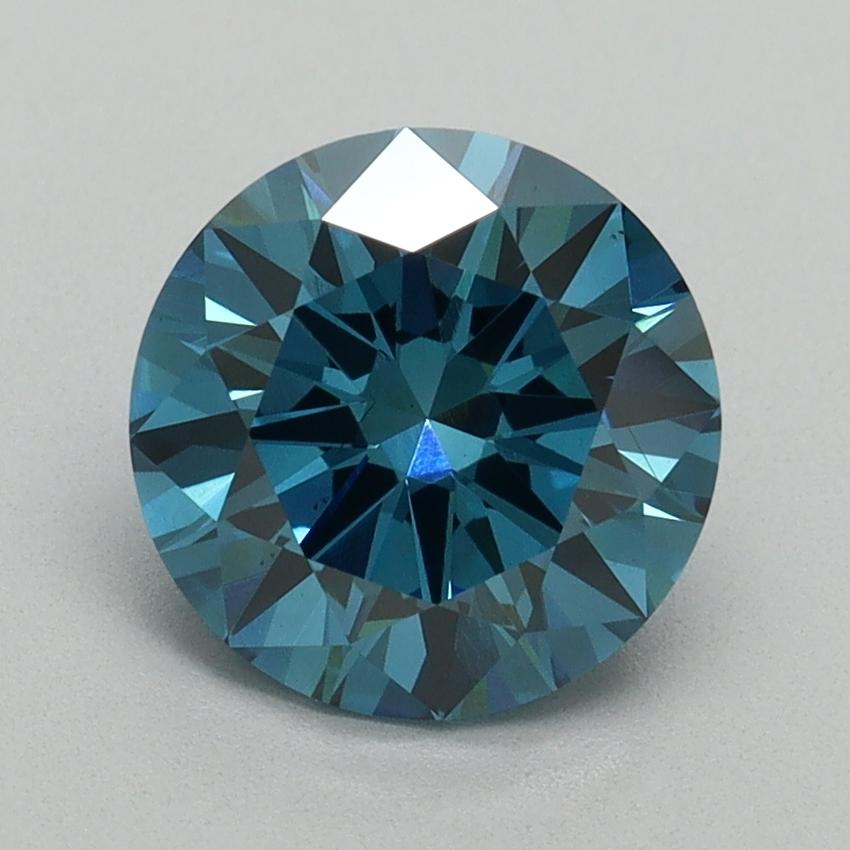 2.05 Ct. Fancy Vivid Blue Round Lab Grown Diamond