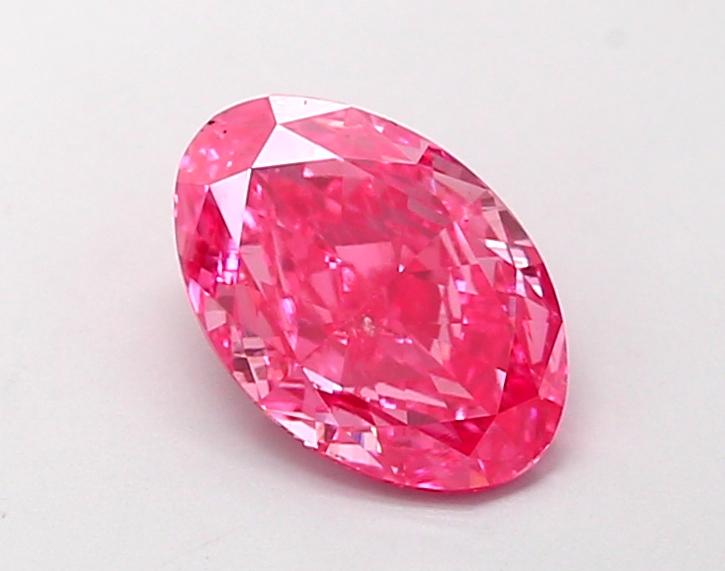 1.00 Ct. Fancy Vivid  Pink Oval Lab Grown Diamond