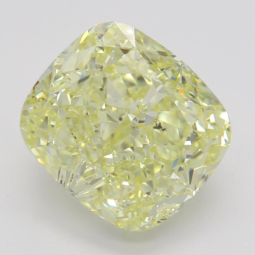 4.03 Ct. Fancy Yellow Cushion Diamond