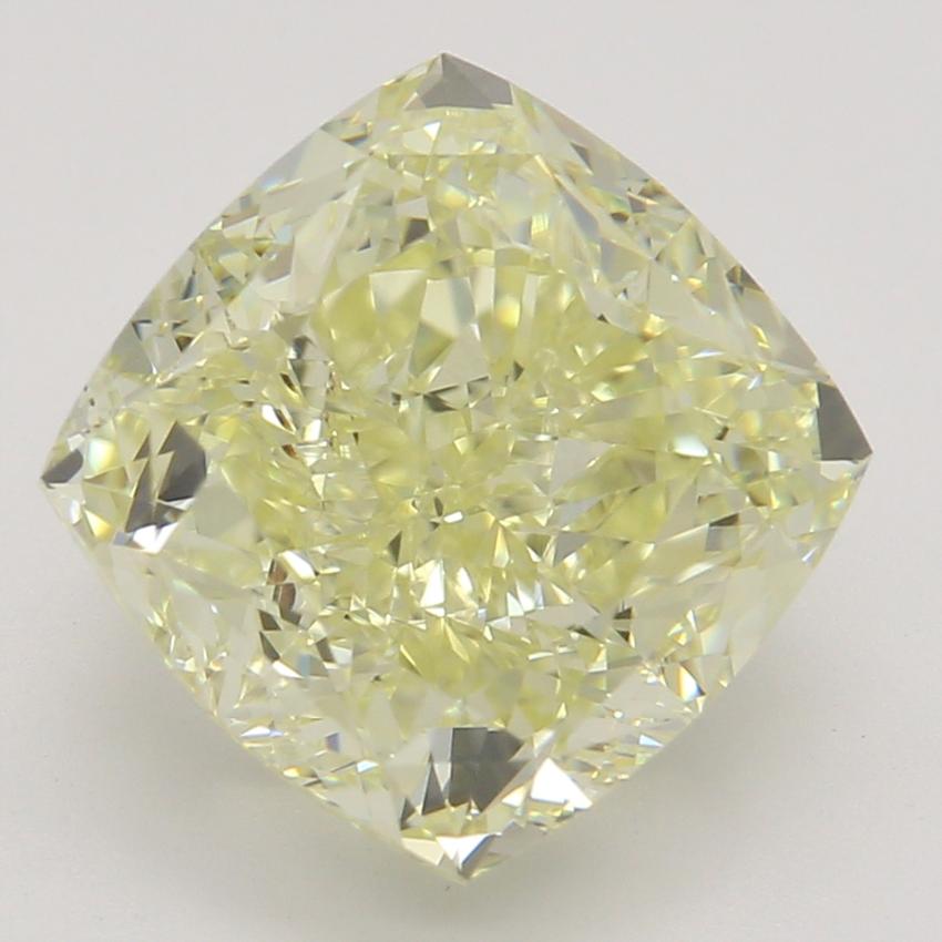 3.01 Ct. Fancy Light Yellow Cushion Diamond