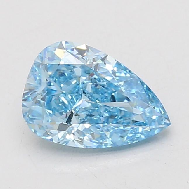 1.47 Ct. Fancy Vivid Blue Pear Lab Grown Diamond