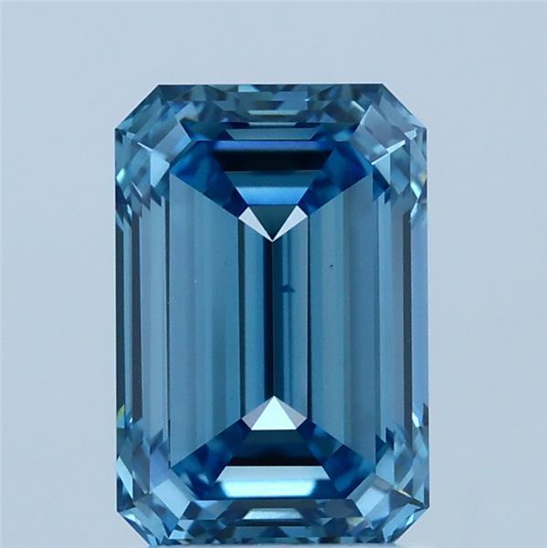 2.02 Ct. Fancy Vivid  Blue Emerald Lab Grown Diamond