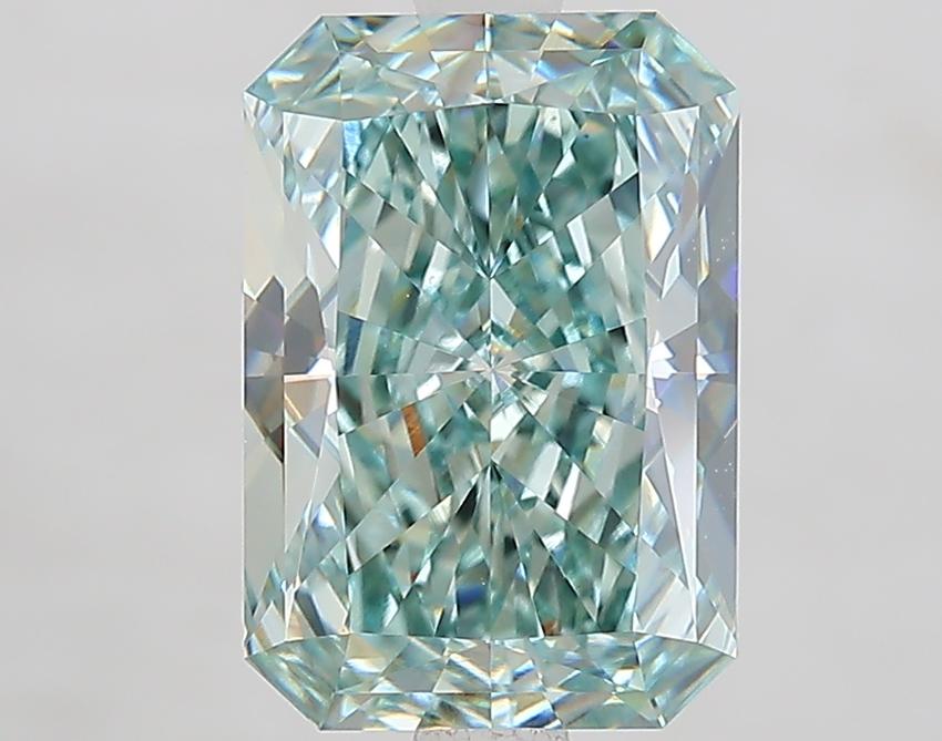 2.66 Ct. Fancy Intense Green Radiant Lab Grown Diamond