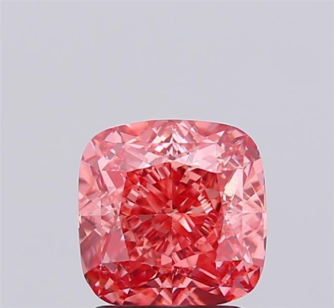 2.05 Ct. Fancy Vivid  Pink Cushion Lab Grown Diamond