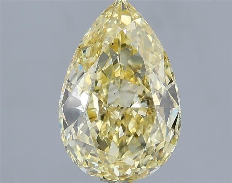 2.08 Ct. Fancy Intense Yellow Pear Lab Grown Diamond