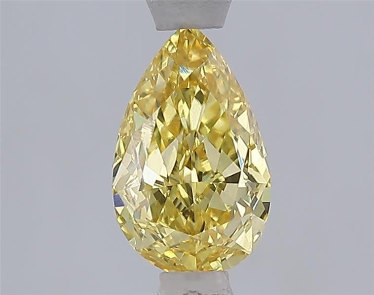 1.06 Ct. Fancy Intense  Yellow Pear Lab Grown Diamond
