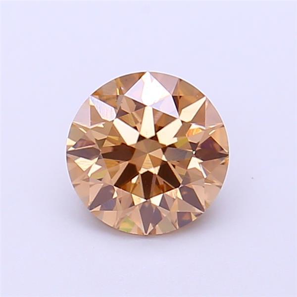 1.09 Ct. Fancy Light Brown Round Lab Grown Diamond