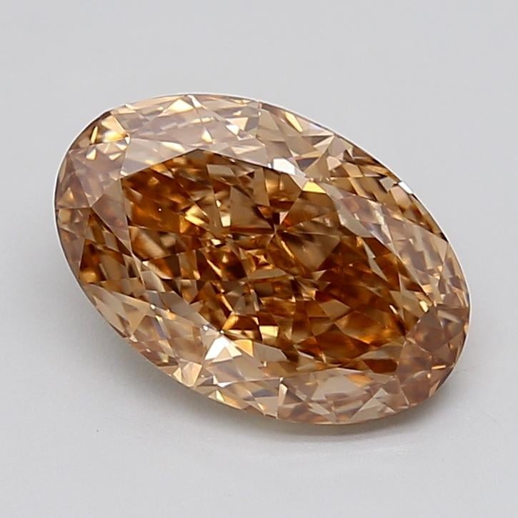 3.06 Ct. Light  Brown Oval Lab Grown Diamond