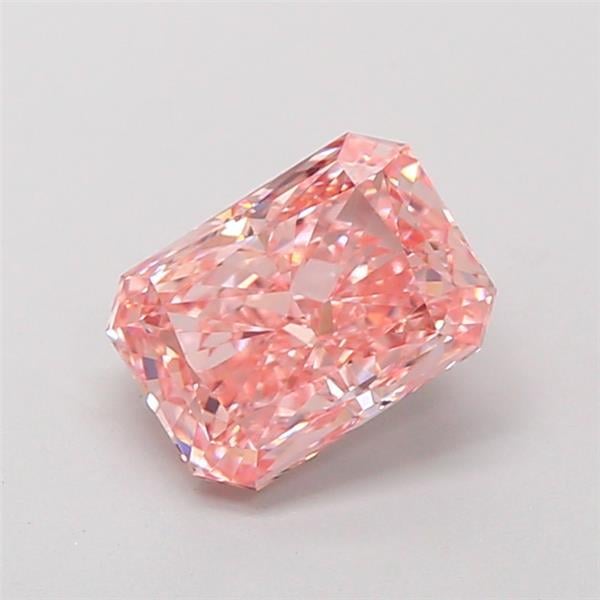 1.42 Ct. Fancy Vivid Pink Radiant Lab Grown Diamond