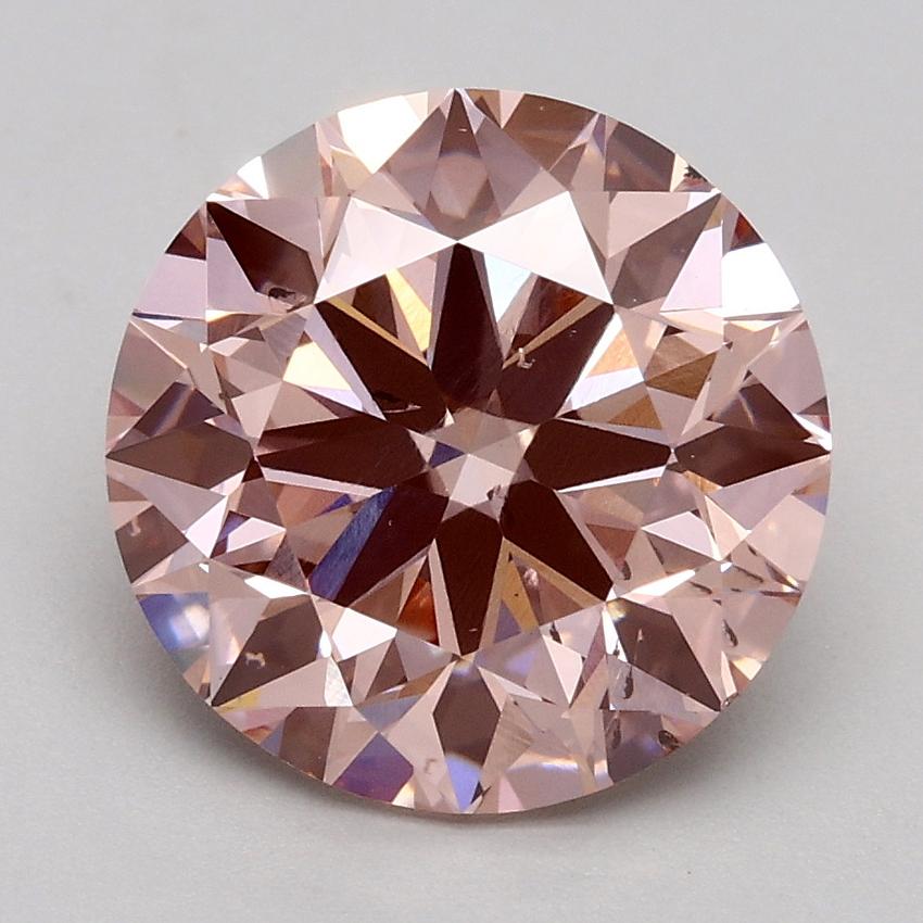 2.70 Ct. Fancy Intense Pink Round Lab Grown Diamond