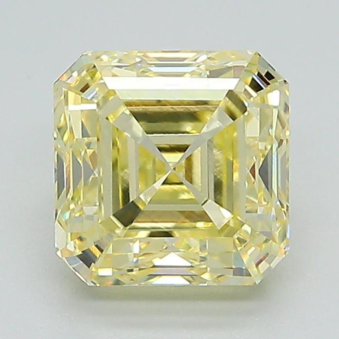 2.13 Ct. Fancy Light Yellow Asscher Lab Grown Diamond
