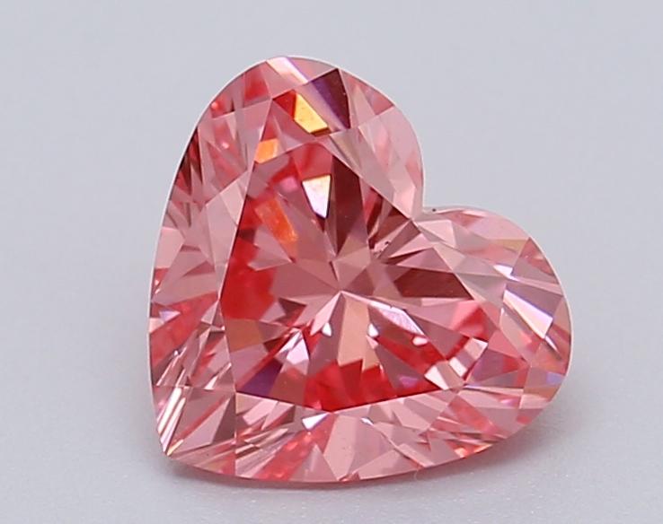 1.03 Ct. Fancy Vivid Pink Heart Lab Grown Diamond