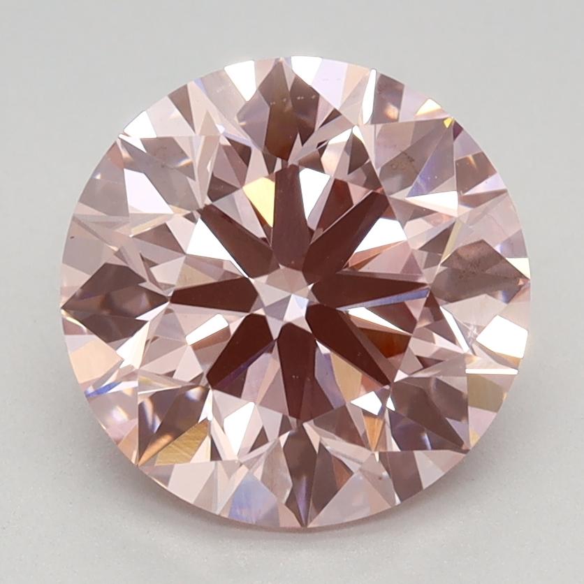 2.38 Ct. Fancy Intense Pink Round Lab Grown Diamond