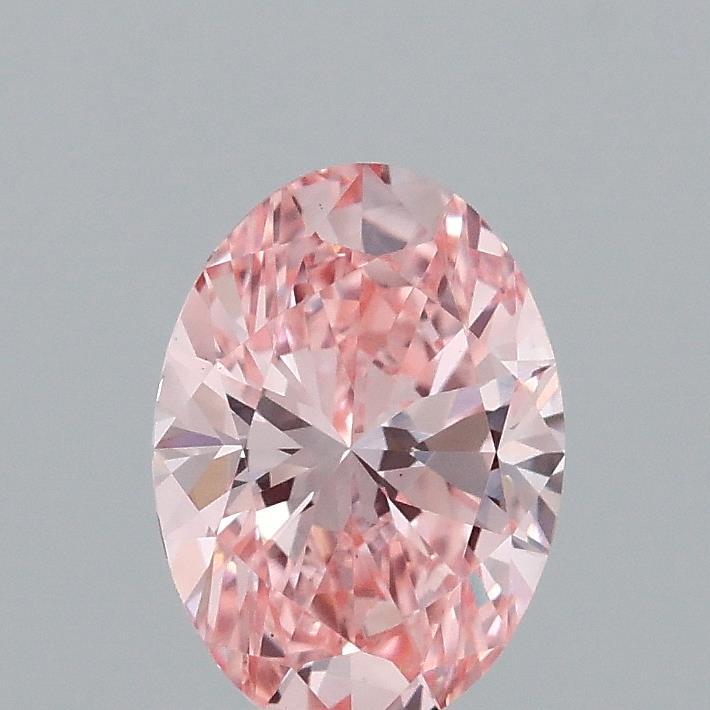 1.00 Ct. Fancy Vivid Pink Oval Lab Grown Diamond