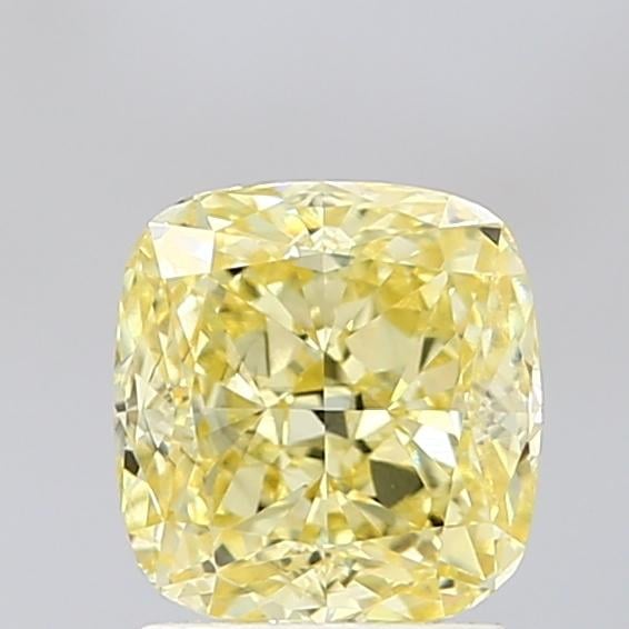 1.85 Ct. Fancy Intense Yellow Cushion Lab Grown Diamond