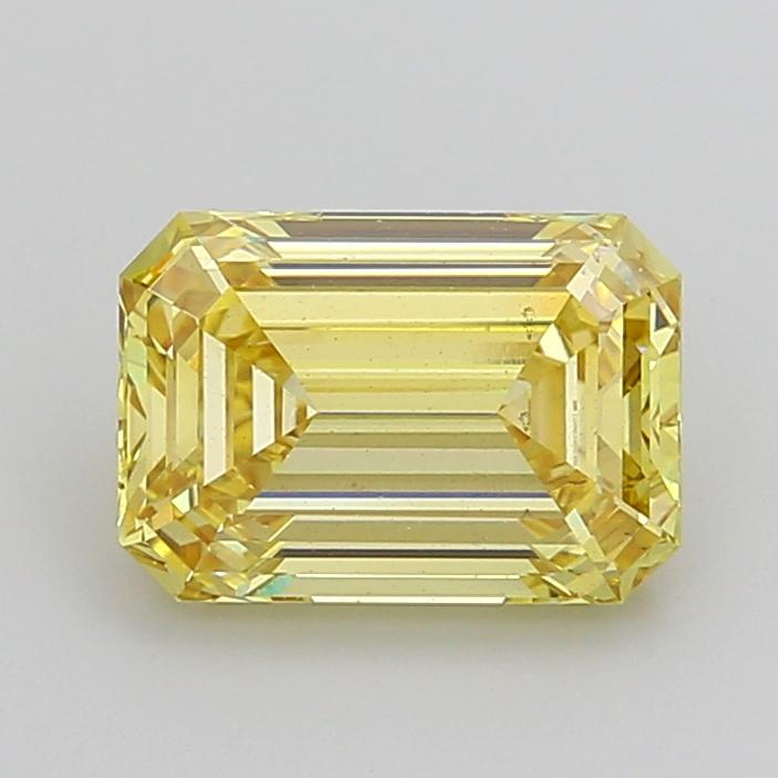 4.50 Ct. Fancy Intense Yellow Emerald Lab Grown Diamond