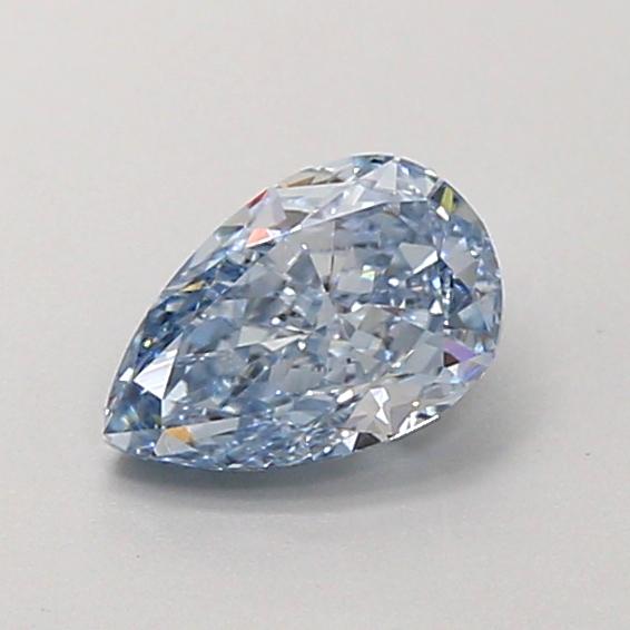 0.84 Ct. Fancy Vivid  Blue Pear Lab Grown Diamond
