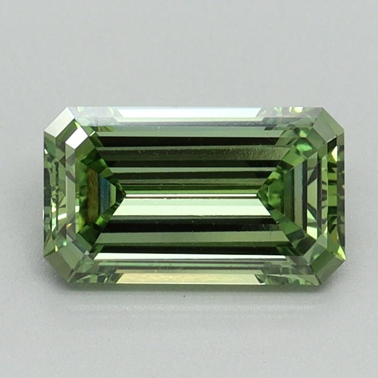 1.00 Ct. Fancy Vivid Green Emerald Lab Grown Diamond