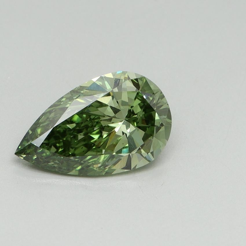 1.50 Ct. Fancy Vivid Green Pear Lab Grown Diamond