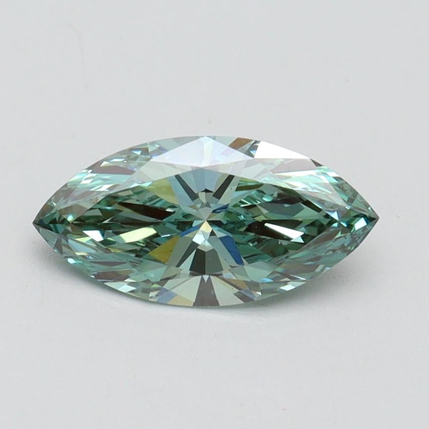 1.00 Ct. Fancy Vivid Green Marquise Lab Grown Diamond