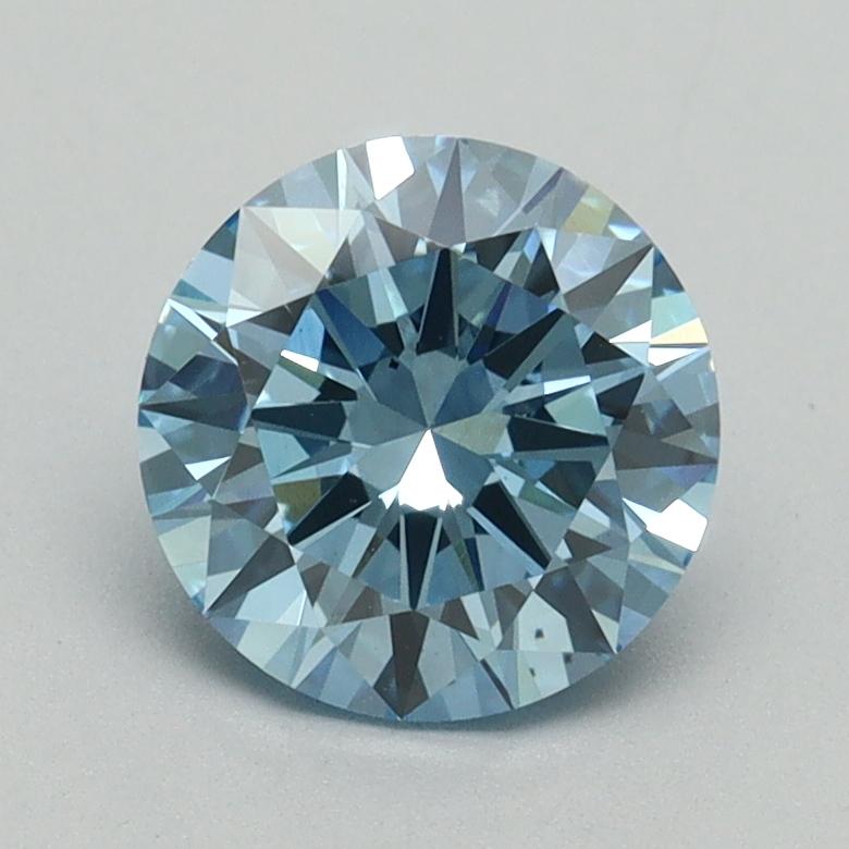 1.34 Ct. Fancy Vivid Blue Round Lab Grown Diamond