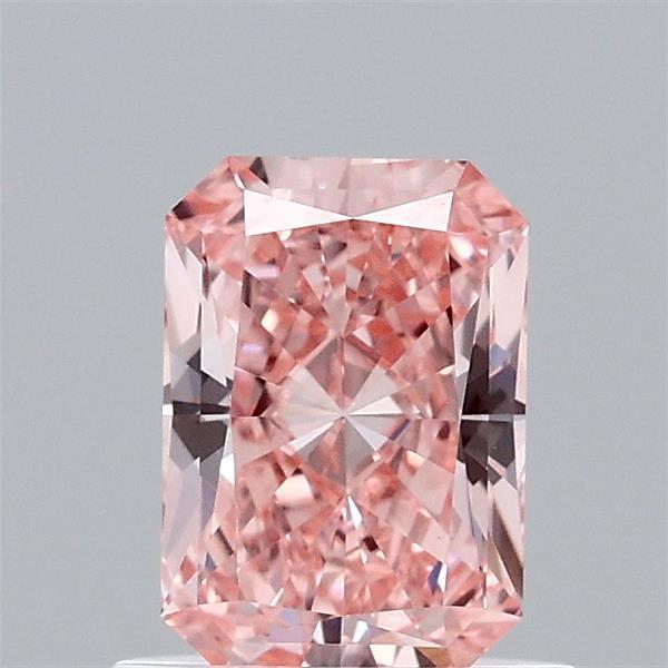 0.77 Ct. Fancy Vivid  Pink Radiant Lab Grown Diamond