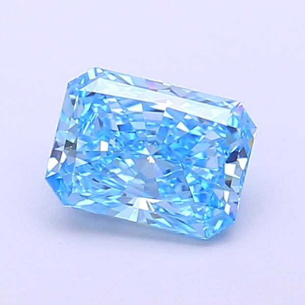 1.07 Ct. Fancy Vivid  Blue Radiant Lab Grown Diamond