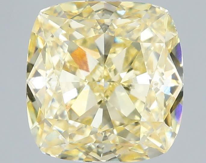 1.59 Ct. Fancy Intense Yellow Cushion Lab Grown Diamond