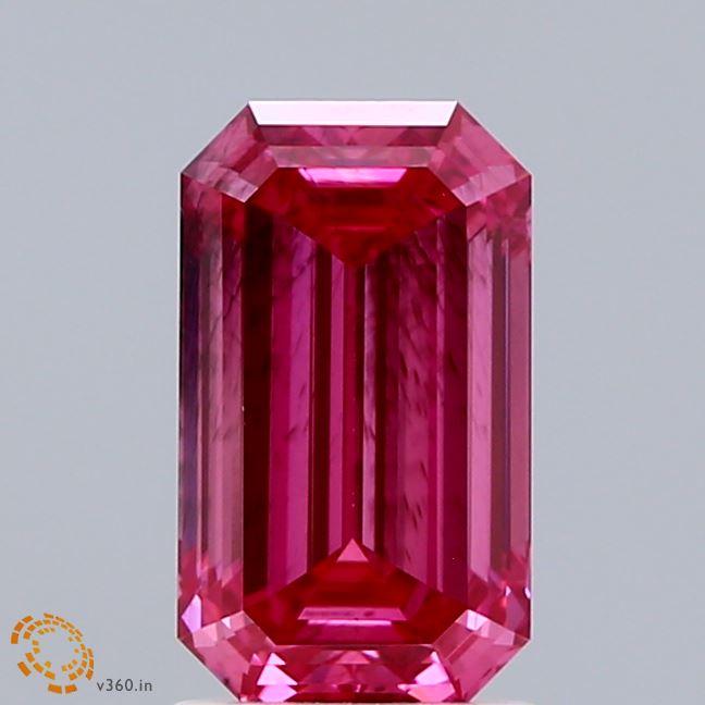 1.72 Ct. Fancy Vivid Pink Emerald Lab Grown Diamond