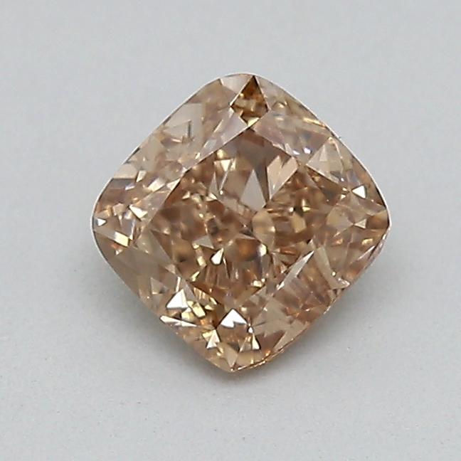 0.39 Ct. Light  Brown Cushion Lab Grown Diamond