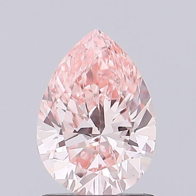 0.67 Ct. Fancy Vivid Pink Pear Lab Grown Diamond