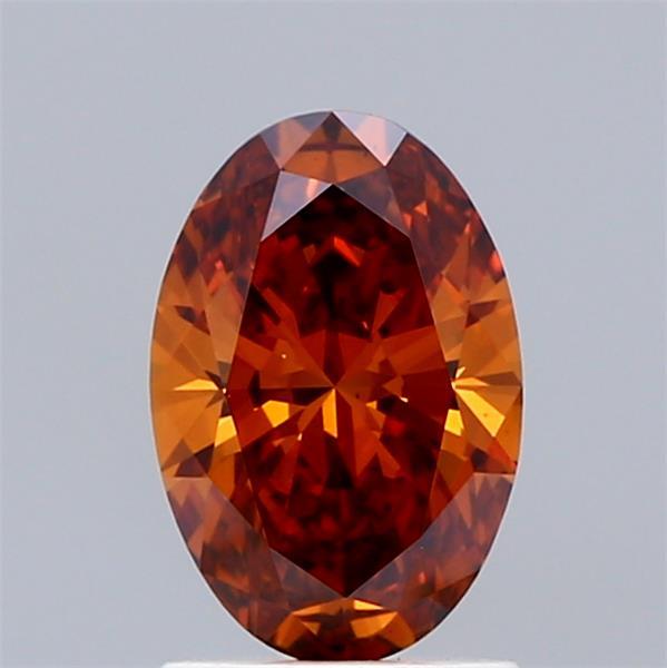 1.05 Ct. Fancy Deep Orange Oval Lab Grown Diamond