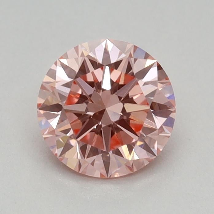 0.42 Ct. Fancy Vivid Pink Round Lab Grown Diamond