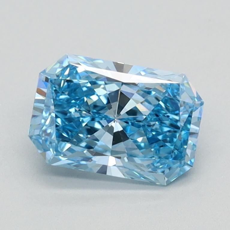 0.90 Ct. Fancy Vivid Blue Radiant Lab Grown Diamond