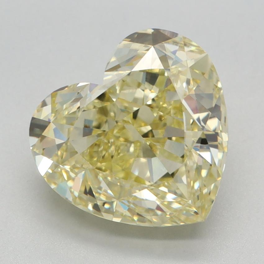 3.65 Ct. Fancy Intense Yellow Heart Lab Grown Diamond