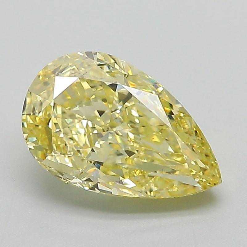 1.78 Ct. Fancy Intense Yellow Pear Lab Grown Diamond