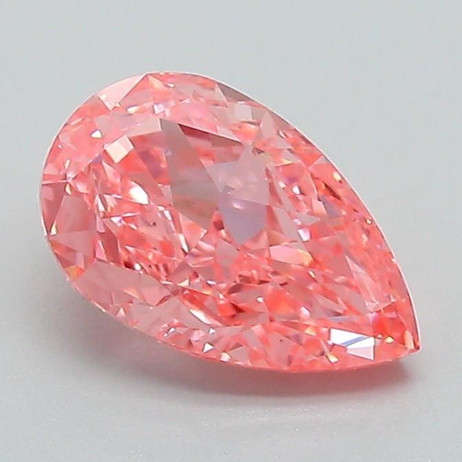 1.21 Ct. Fancy Vivid Pink Pear Lab Grown Diamond