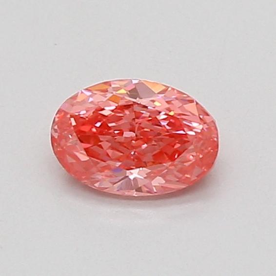 0.51 Ct. Fancy Vivid Pink Oval Lab Grown Diamond